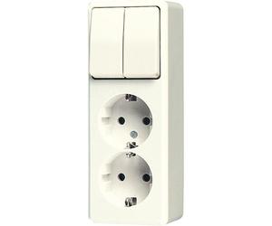 Jung Combination AP600 Series 2-Way Socket With Protection - 625A