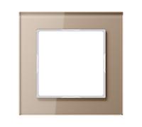 Jung Glass Cover Frame Single Champagne - AC581GLCH