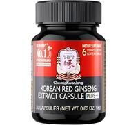 Jung Kwan Jang Korean Red Ginseng Extract Capsules Plus All-in-1 Focus Pills for Men & Women, Natural Energy Supplements,Circulation, Immune Support, Brain Booster - 30 Capsules CheongKwanJang
