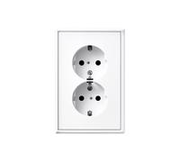 Jung LS RANGE Wall Outlet (WCD Switchgear) (European Socket) - LS5015WW