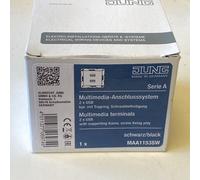 JUNG MA A 1153 SW Multimedia Connection 2x USB 2.0 Type A/AS Black Matt New