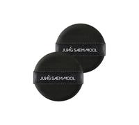 JUNG SAEM MOOL Cushion Puff | Natural Cover Puff for Smooth Fitting, Round Shape 2.1 Inch, Set (2pc)