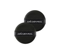 JUNG SAEM MOOL Cushion Puff | Natural Cover Puff for Smooth Fitting, Round Shape 2.1 Inch, Set (2pc)