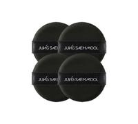 JUNG SAEM MOOL Cushion Puff (4pc) Natural Cover Puff for Smooth Fitting with The Round Shape 2.1 Inch