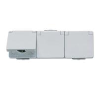 JUNG Schuko Socket 623W 3-Way, White