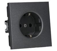 Jung Schuko socket socket 16 A 250 V series LS dark, 1 piece, anthracite, AL 1520 AN, 250V