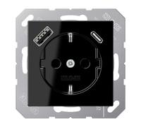 Jung Wall Outlet Box (WCD Switchgear) (European Socket) - A1520-15CASW