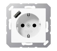 Jung Wall Outlet Box (WCD Switchgear) (European Socket) - A1520-18AWW