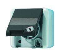 Jung WG800 Wall Outlet Box (WCD Switchgear) (European Socket) - 820NAWSL
