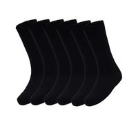 JUNGANRHA® Diabetic Socks For Men Women Wide Elastic Cotton Honey Comb Top Neuropathy Loose Top Soft Grip Ankle Oedema Friendly (UK, Numeric, 6, 11, Regular, Regular, Black - 6 Pairs)