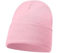 JUNGANRHA® Winter Beanie Hat Men Women Hats & Caps Lightweight Beanie Thermal Winter Hat Skull for Boys Girls & Unisex Fischerman Beanie Travel Warm Hat | One Size | Baby Pink