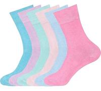 JUNGANRHA ZRWASKA® Diabetic Socks For Women Honey Wide Comb top soft cuff Ankle Oedema friendly Non-Elastic for Swollen feet Legs Circulatory Neuropathy Sock Pastel, Size 4-7