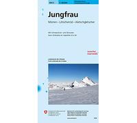 Jungfrau (2020): Mürren - Lötschental - Aletschgletscher. Mit Ski- und Snowboardrouten. Blatt 264 S