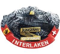 Jungfrau Interlaken Switzerland Fridge Magnet Travel Souvenir Kitchen Refrigerator Magnet Decoration Hand Painted Craft