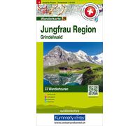 Jungfrau Region / Grindelwald Hiking maps: with routes Folded Book
