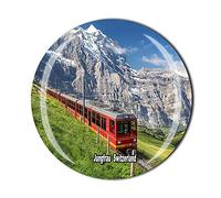 Jungfrau Switzerland Fridge Magnet Crystal Tourist Souvenir Gift Collection Refrigerator Magnetic Sticker