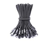 JunGG Bungee Cords with Hooks 12 Pcs 6 Inch Elastic Bungee Ropes with Hooks - Short Tarpaulin Hooks - Small Bungee Rope