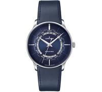 Junghans Watch Meister Worldtimer Plexiglass - Blue JGH-321
