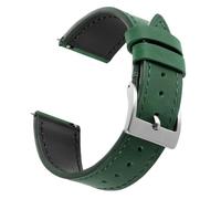 JUNGHELE leather watch bands for men and women, Quick Release leather watch strap with Silver Buckle watch leather strap, 18mm/20mm/22mm watch band WBG0219