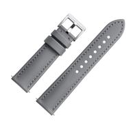 JUNGHELE Nylon watch band for men and women,Quick release Nylon watch strap with Silver Buckle,Grey/Grey 20mm watch band
