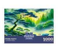 Jungle 1000 Piece Jigsaw Puzzles Fun Challenging Modern Woods Classic Educational Games Creativity & Gift Giving Suitable for Children & People Aged 14+ 38x26cm/1000pcs