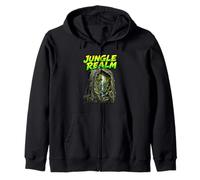 Jungle Adventure Backpack Nature Explorer Escape Zip Hoodie