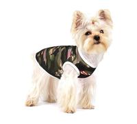 Jungle American Flag Print Lightweight Tank Top for Dogs Dog Shirts for Small Dogs Stretchy T Shirts Sleeveless Vest