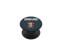 Jungle Animal Pun Humor Monkey Game Don’t Look at the Monkey PopSockets Adhesive PopGrip