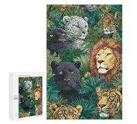 Jungle Animal Wallpaper Mural Puzzle 1000 Teile Schwer Puzzle Spielzeug Lernspiel Impossible Herausforderungsspielzeug Für Erwachsene Kinder 1000 PCS