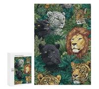 Jungle Animal Wallpaper Mural Puzzle 1000 Teile Schwer Puzzle Spielzeug Lernspiel Impossible Herausforderungsspielzeug Für Erwachsene Kinder 300 PCS