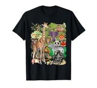 Jungle Animal Wildlife Safari Zoo Theme Forest Wild Animals T-Shirt