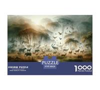 Jungle Animals 1000 Piece Paper Jigsaw Puzzles Wildlife Impossible Puzzle Beautiful Decoration for Adults And Kids 38x26cm/1000pcs