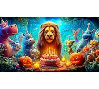 jungle-animals 1000 Pieces Jigsaw Puzzles for Adults Educational Games Jigsaw Puzzle Home Decors for Men Women Elders Seniors 75x50cm/1000pcs