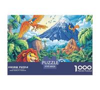 Jungle Animals 1000 Pieces Premium Jigsaw Age 3+ Quirky, Abstract Design, Fun Details, Educational, Challenging 38x26cm/1000pcs