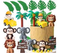 Jungle Animals Cake Decoration Lion Cake Decoration Adventure Wild One Safari Cake Decoration Giraffe Cake Jungle Birthday Baby Shower Party Accessories