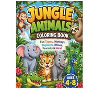 Jungle Animals Coloring Book