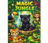 Jungle Animals: Coloring Book for Kids Ages 3-6 | 15 Big and Easy Coloring Pages