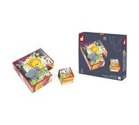 Janod J02732 Kubkid 9 Blocks, Jungle Animals