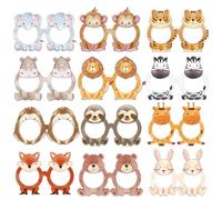 Jungle Animals Paper Eyeglasses, Safari Animals Photo Booth Props, Jungle Baby Shower Party Decorations, Wild Themed Birthday Party Decorations for Kids, 12Pcs