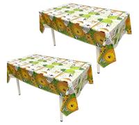 Jungle Animals Party Tablecloths, Jungle Theme Design, Pack of 2, Jungle Theme Party Table Cloths, Animal Birthday Theme