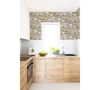 Jungle Animals Wallpaper Superfresco Easy Yellow One Size