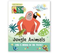 Jungle Animals: Who is Hiding in the Puzzle? (Little Wonders Puzzle Slider Board Book)