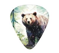 jungle bear Guitar picks in thin, medium, and thick sizes, 12-piece set, suitable for electric guitar and various instruments
