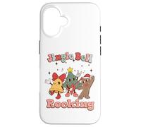 Jungle Bell Rocking Christmas Guitar Rock N Roll Retro 80s Case for iPhone 16
