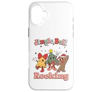 Jungle Bell Rocking Christmas Guitar Rock N Roll Retro 80s Case for iPhone 16 Plus