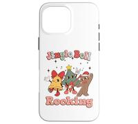Jungle Bell Rocking Christmas Guitar Rock N Roll Retro 80s Case for iPhone 16 Pro Max
