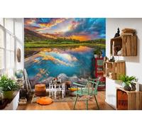 Jungle botanical green forest Wallpaper Mural Photo Children Kid Poster wall art