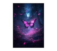 Jungle Butterfly Jigsaw Puzzles for Adults 500, Fun Challenging Educational Games, Difficult Jigsaw Puzzles for Adults, Puzzle 500 Pieces