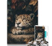 Jungle Cheetah 1000 Piece Jigsaw Puzzle for Adults And Teenagers,Fun Games Every Piece Is Unique - Challenging Family Fun Game (75x50cm)