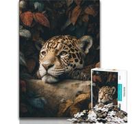 Jungle Cheetah 1000 Piece Jigsaw Puzzles for Adults,Challenging Family Activity Games DIY Toy for Home Wall Decor Gifts (75x50cm)